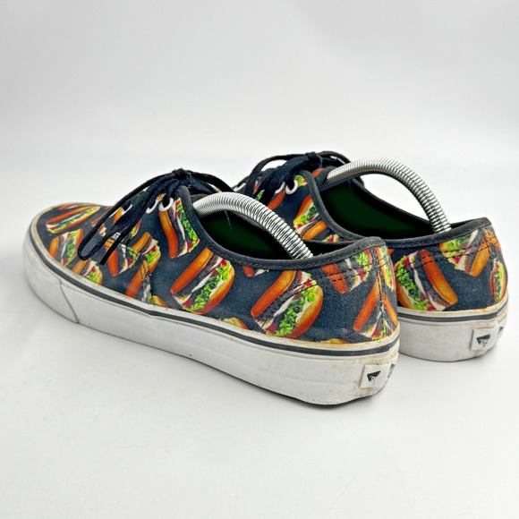 VANS Late Night Hamburger Burger Shoes MENS Size 11 Black Skateboard Sneakers - Picture 7 of 11